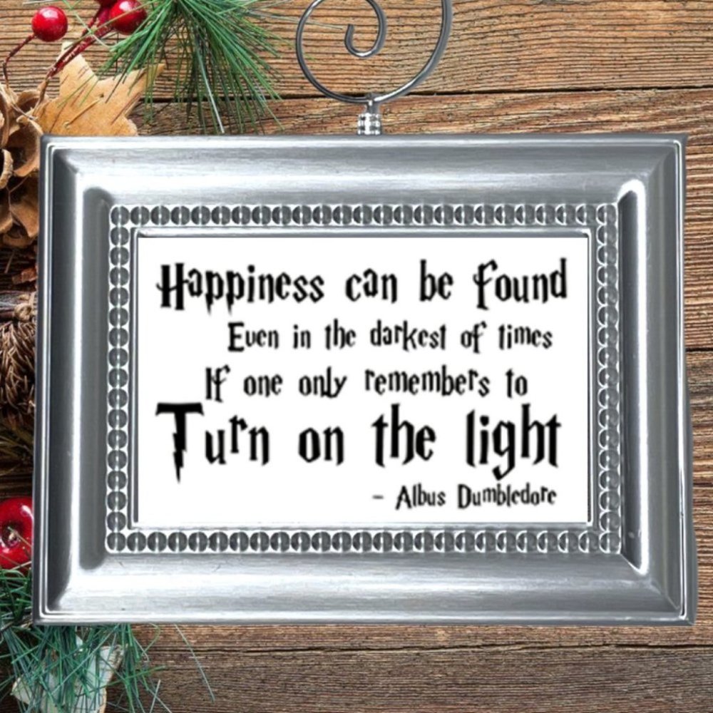 Harry Potter Albus Dumbledore‎ Quote Christmas Tree Ornament